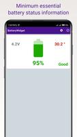 Simple Big Battery Widget capture d'écran 1