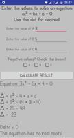 برنامه‌نما Bhaskara Calculator عکس از صفحه