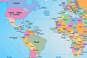 World Map Affiche