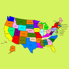 USA Capital Cities and Map आइकन