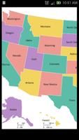 USA Capital Cities and Map 스크린샷 1