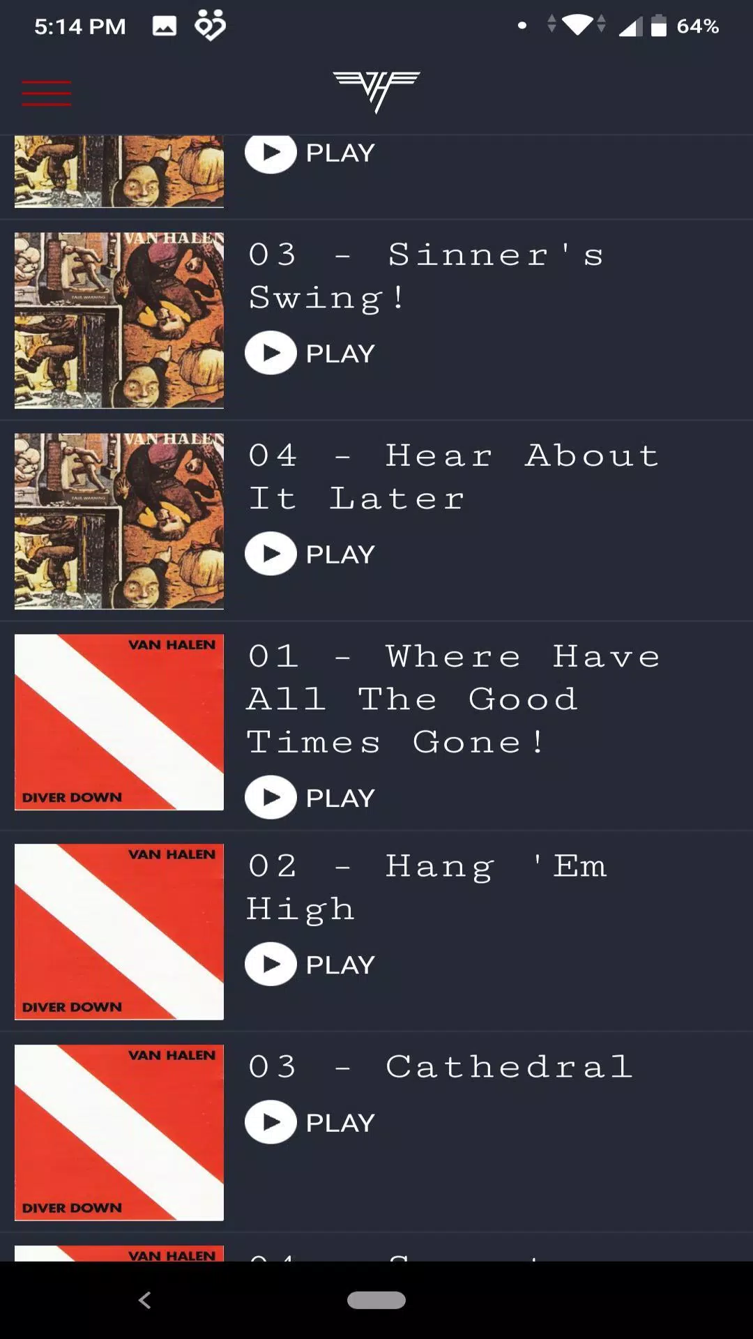 Descarga de APK de Van Halen discography para Android