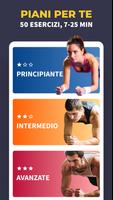Poster Allenamento perfetto di plank