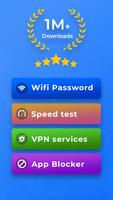 WiFi Password: VPN, Speed Test الملصق