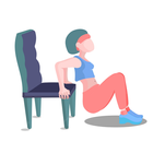 Exercices sur chaise icône
