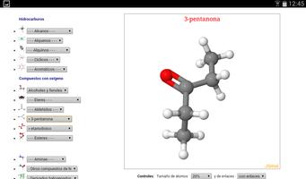 Estudio en 3D de moléculas スクリーンショット 3