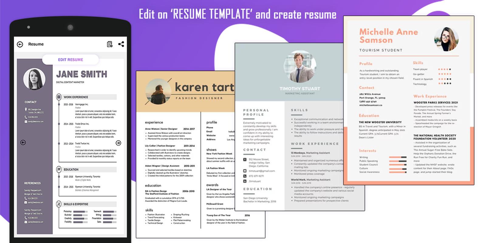 resume builder free cv