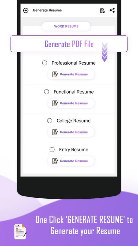 resume builder free cv