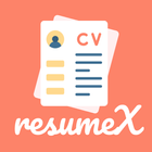 ikon ResumeX: cv pembuat resume