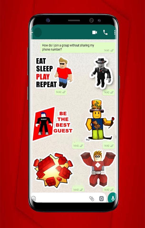 Roblox Stickers For Whatsapp Wastickerapp For Android - how to create a decal on roblox mobile