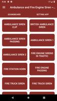 Ambulance and Fire Siren Sound Affiche