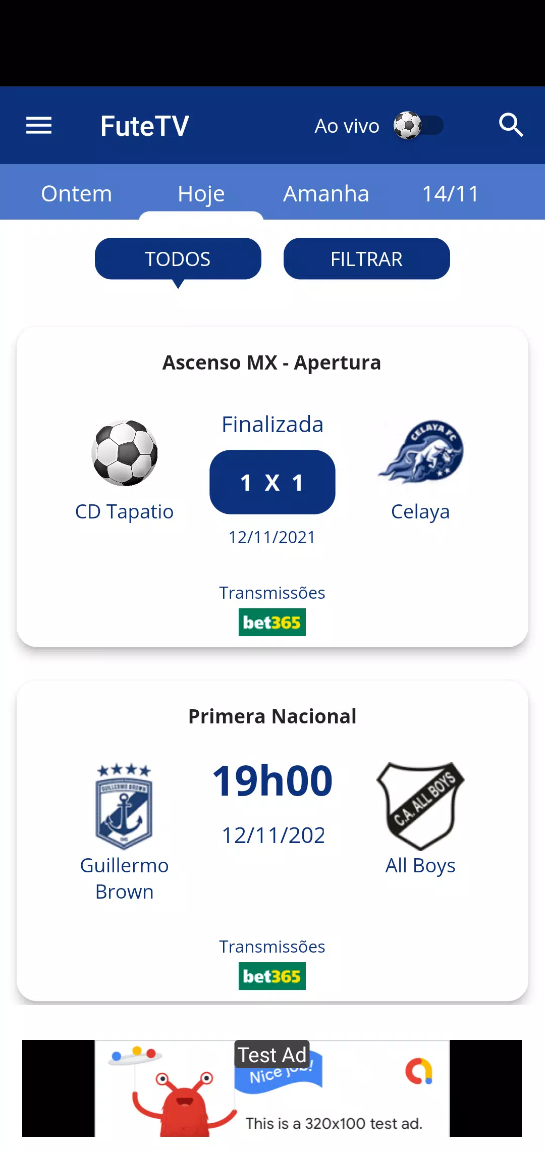 Live Futebol TV: Guia de jogos – Apps no Google Play