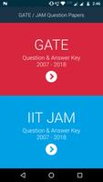 GATE / JAM Past Papers & Answer key (2007 - 2018) Affiche