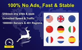 Speed Booster VPN captura de pantalla 1