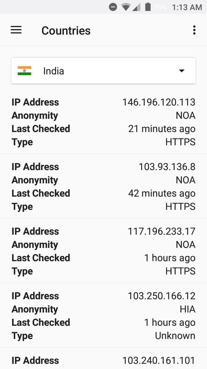 Free Proxy List for Android - APK Download