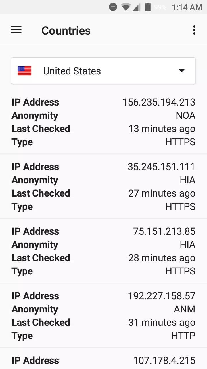 Proxy List APK for Android Download