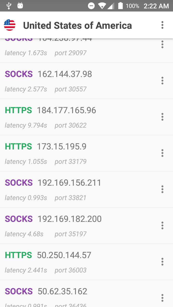 US Proxy List - HTTPS/SOCKS Proxy List for Android - APK Download