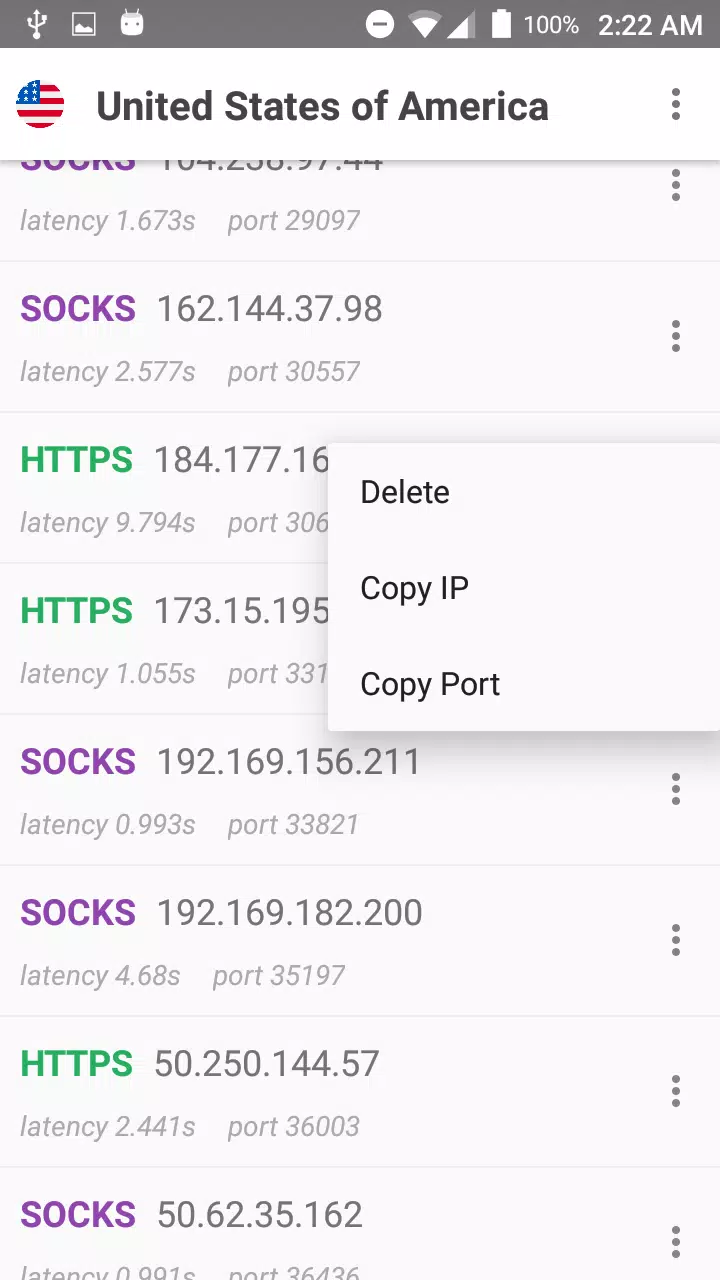 US Proxy List - HTTPS/SOCKS Proxy List APK for Android Download
