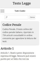 Testo Legge: Codici Italiani screenshot 1