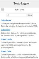 Testo Legge: Codici Italiani تصوير الشاشة 2