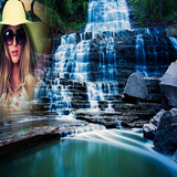 Beautiful Waterfall Photo Frame icon