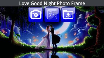 Love Good Night Photo Frame پوسٹر