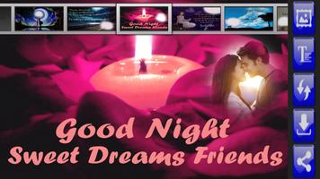 برنامه‌نما Love Good Night Photo Frame عکس از صفحه