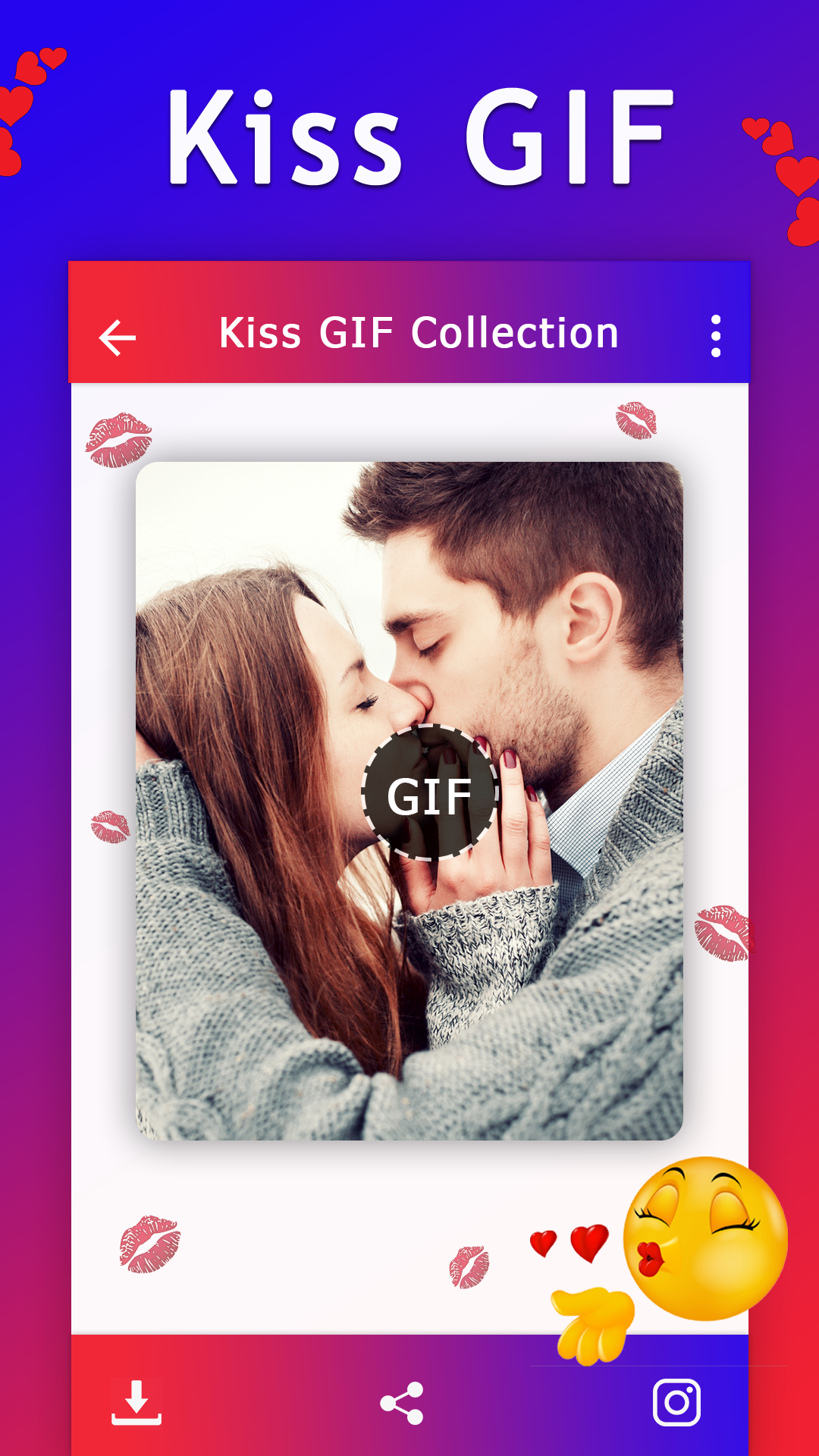 Romantic Couple GIF : Kiss Gif APK 1.0 for Android – Download Romantic