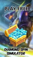 Mobile Diamonds Spin Simulator Poster