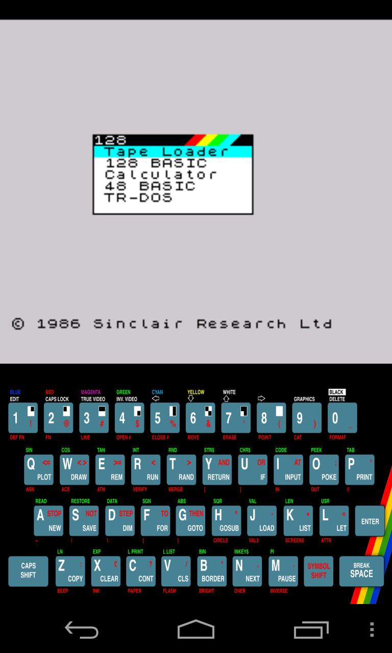 USP - ZX Spectrum Emulator APK for Android Download
