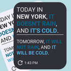 Textual Weather icon