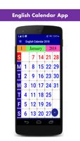 English Calendar 2020 포스터