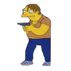 WhatStickers barney gomez de los Simpsons icône