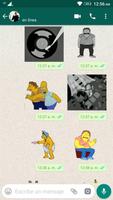WhatStickers barney gomez de los Simpsons Affiche