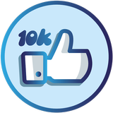 Liker App Blue أيقونة