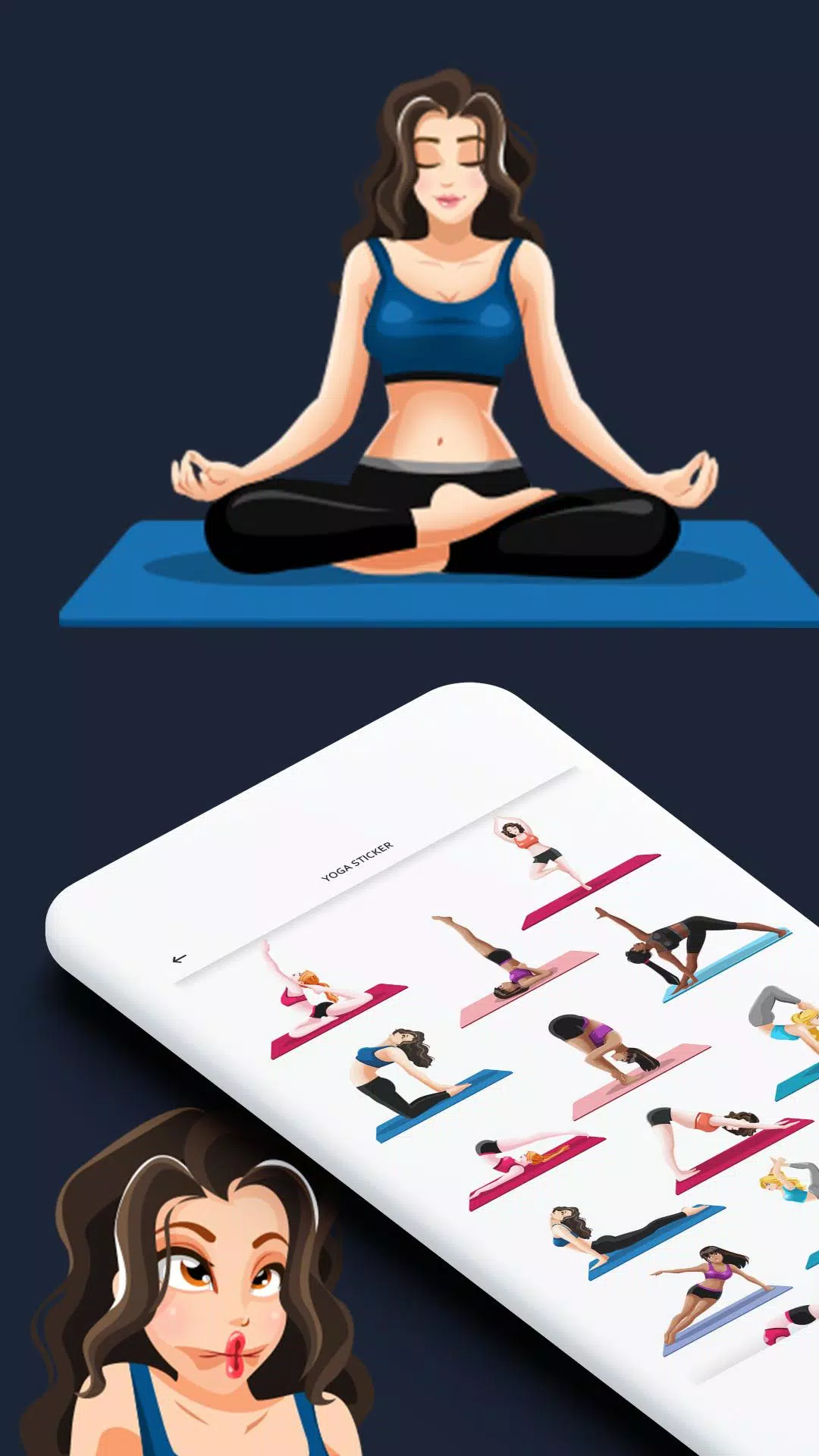 Descarga de APK de Yoga & Meditation Stickers For para Android