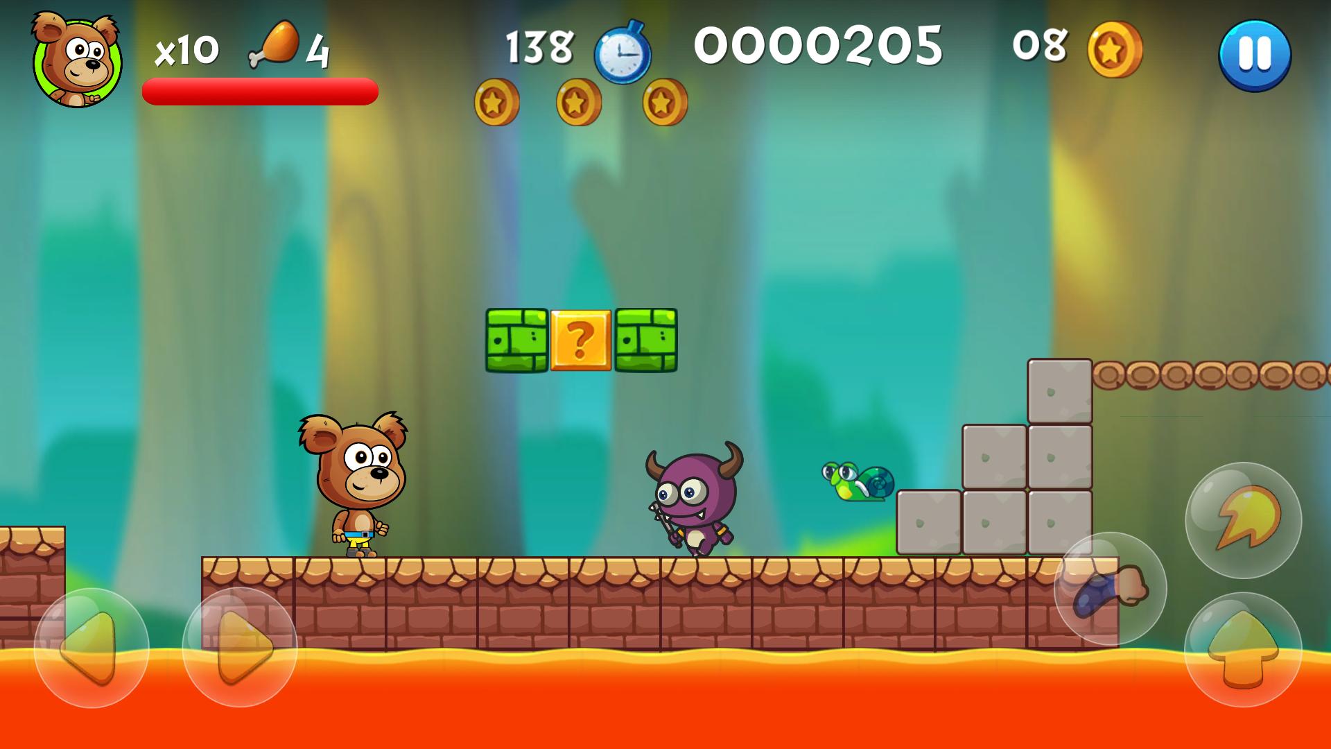 Игра super bear adventure играть