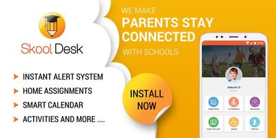 Skool Desk - School Parent App poster