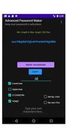 Advanced Password Maker imagem de tela 1