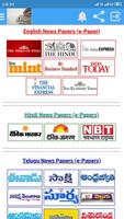 24*7 Indian Newspapers - English, Hindi and Telugu plakat