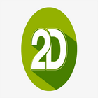 2D 3D Live ikon