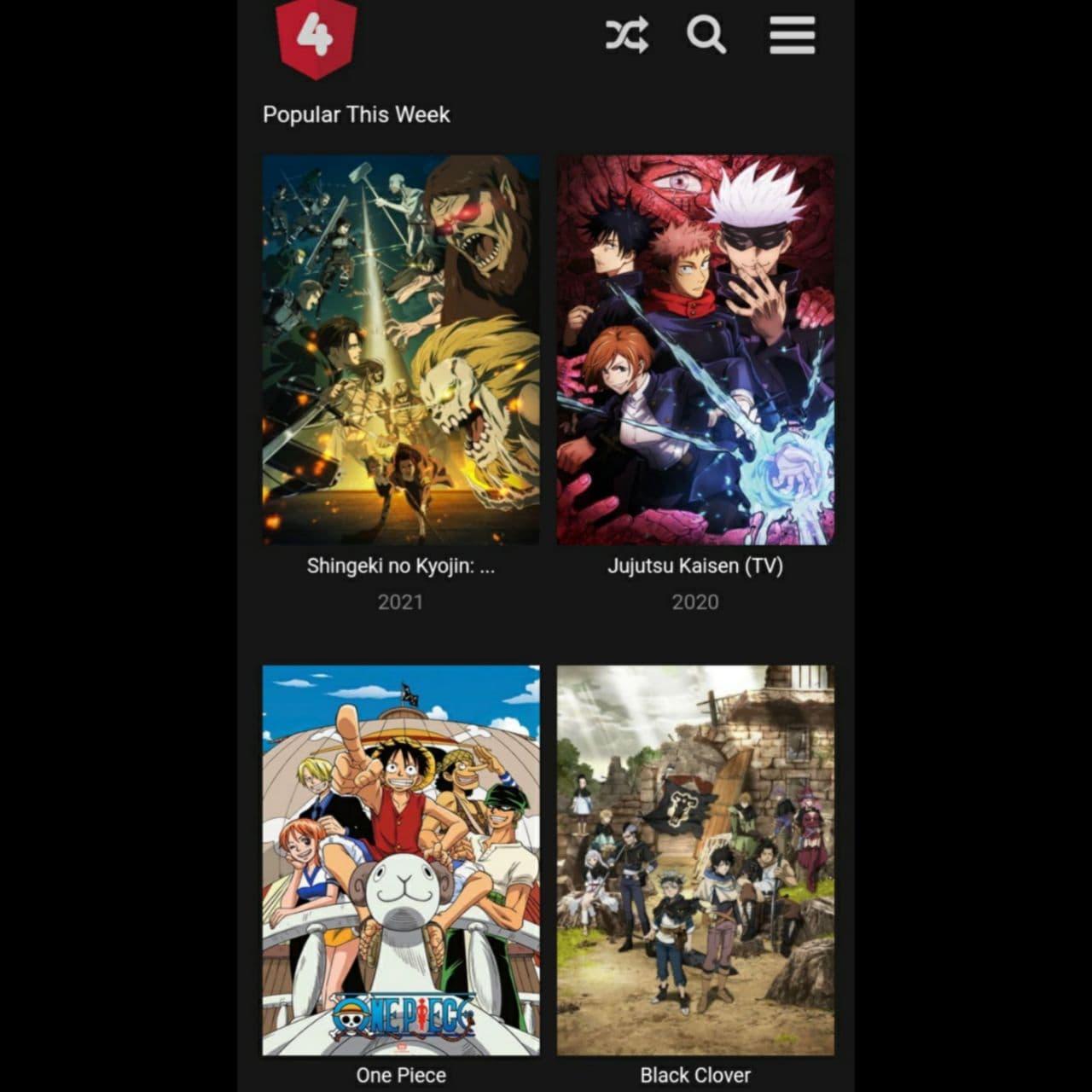 4ANIME for Android - APK Download