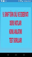 9. Sınıf Türk Dili ve Edebiyatı पोस्टर