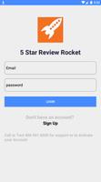 5 Star Review Rocket Poster