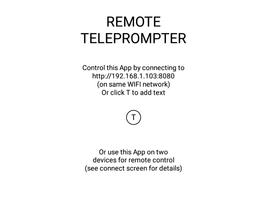 Remote Teleprompter Demo Poster