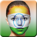 Indian Flag on Face Maker: Republic Day Face aplikacja