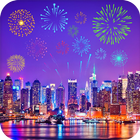 New Year Live Wallpaper 2021 - New Year Fireworks ไอคอน