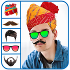 Stylish Man Hairstyle, Hijab,Beard,Mustache Editor icône