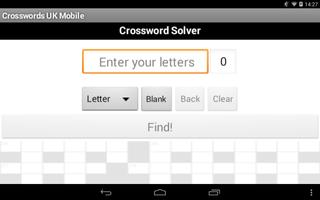 CrosswordsUK Mobile capture d'écran 1