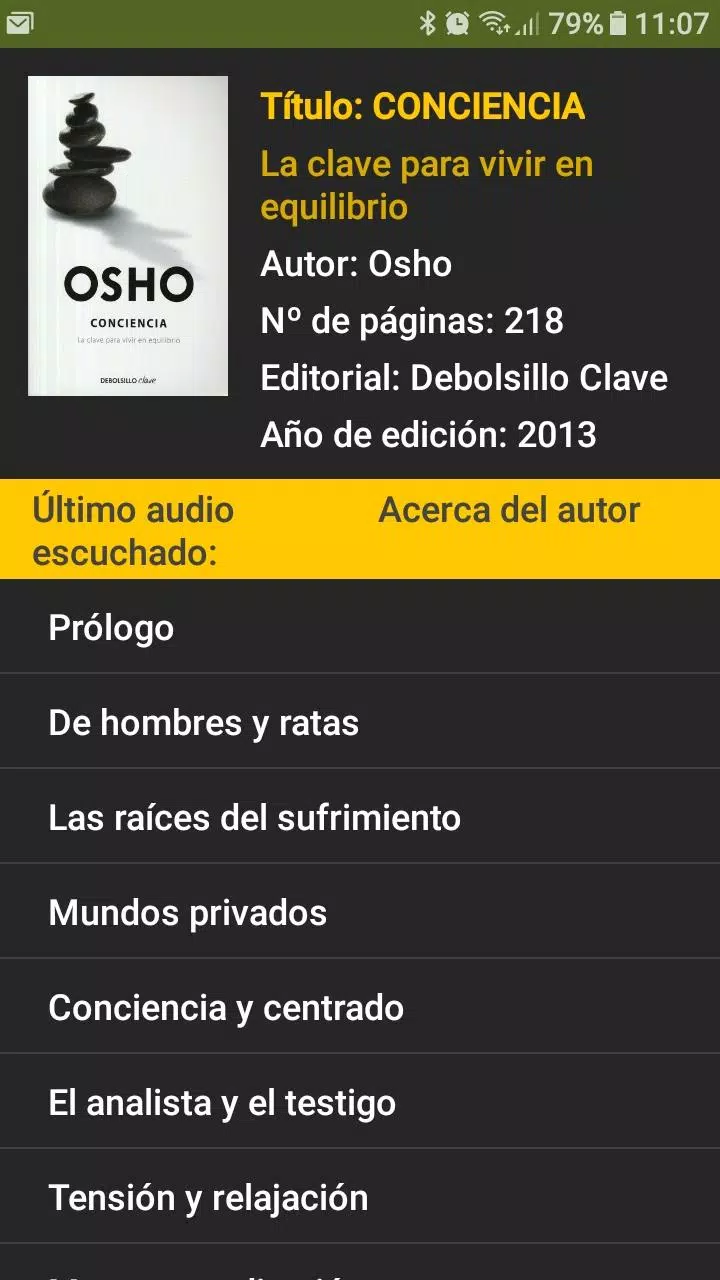 Descarga de APK de Audiolibro Conciencia (Osho) para Android